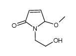 1-(2-hydroxyethyl)-5-methoxy-1H-pyrrol-2(5H)-one结构式