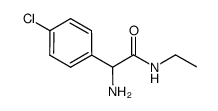 2-amino-2-(4-chlorophenyl)-N-ethylacetamide结构式