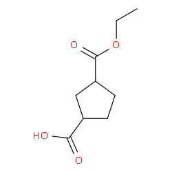 3-(乙氧羰基)环戊烷羧酸结构式