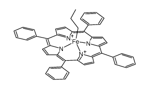 (tetraphenylporphyrine)Fe(III)C2H4CH3 Structure