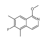 6-Fluoro-1-methoxy-5,7-dimethylisoquinoline Structure