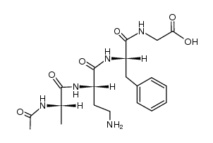 Ac-Ala-DABA-Phe-Gly-OH structure