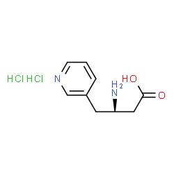 (R)-3-Amino-4-(3-pyridyl)-butyric acido2HCl结构式