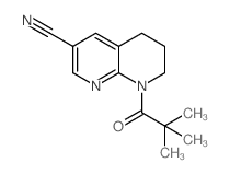 8-Pivaloyl-5,6,7,8-tetrahydro-1,8-naphthyridine-3-carbonitrile structure