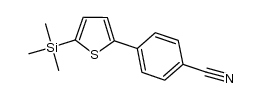 4-(5-trimethylsilanylthiophen-2-yl)-benzonitrile结构式
