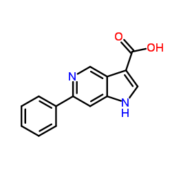6-Phenyl-3-(5-azaindole)carboxylic acid结构式