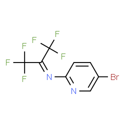 N-[2,2,2-trifluoro-1-(trifluoromethyl)ethylidene]-5-bromopyridine-2-amine结构式
