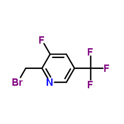 2-(Bromomethyl)-3-fluoro-5-(trifluoromethyl)pyridine Structure