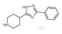 piperidine, 4-(3-phenyl-1H-1,2,4-triazol-5-yl)- Structure