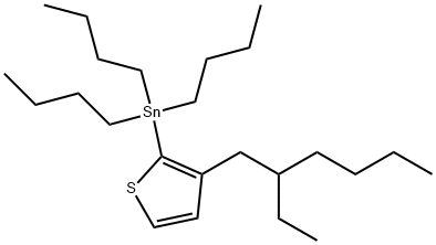 [3-(2-Ethylhexyl)-2-thienyl]tributylstannane Structure