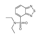 N,N-diethyl-2,1,3-benzothiadiazole-4-sulfonamide结构式