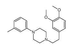 1-[2-(3,4-dimethoxyphenyl)ethyl]-4-(3-methylphenyl)piperazine Structure