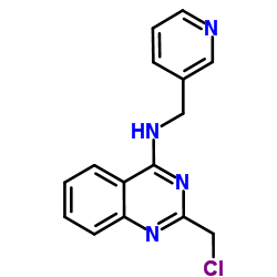 2-(Chloromethyl)-N-(3-pyridinylmethyl)-4-quinazolinamine结构式