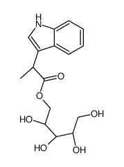 (S)-α-Methyl-1H-indole-3-acetic acid 1-deoxy-D-arabinitol-1-yl ester Structure
