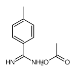 acetic acid,4-methylbenzenecarboximidamide结构式