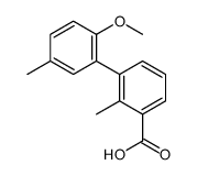 3-(2-methoxy-5-methylphenyl)-2-methylbenzoic acid Structure