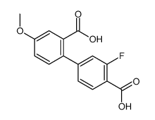 4-(2-carboxy-4-methoxyphenyl)-2-fluorobenzoic acid结构式