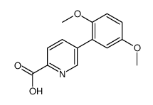 5-(2,5-Dimethoxyphenyl)picolinic acid structure