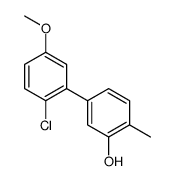 5-(2-chloro-5-methoxyphenyl)-2-methylphenol结构式