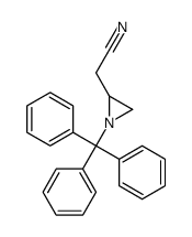 (1-Trityl-aziridin-2-yl)-acetonitrile Structure