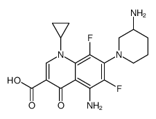 5-amino-7-(3-amino-1-piperidyl)-1-cyclopropyl-6,8-difluoro-4-oxo-quino line-3-carboxylic acid picture