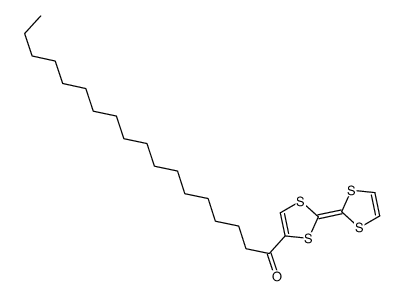 1-[2-(1,3-dithiol-2-ylidene)-1,3-dithiol-4-yl]octadecan-1-one结构式