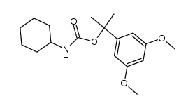 N-[[1-(3,5-dimethoxyphenyl)-1-methylethoxy]carbonyl]cyclohexylamine结构式