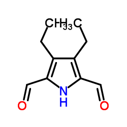 3,4-Diethyl-1H-pyrrole-2,5-dicarbaldehyde structure