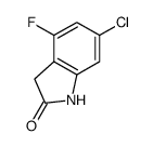 6-chloro-4-fluoroindolin-2-one structure