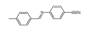 N-(4-methylbenzylidene)-4-cyanoaniline结构式