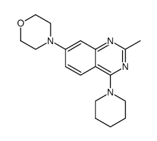 2-methyl-7-morpholin-4-yl-4-piperidin-1-yl-quinazoline结构式