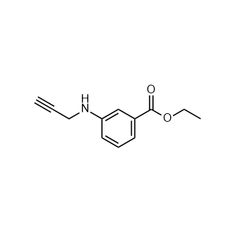 Ethyl 3-(prop-2-yn-1-ylamino)benzoate structure