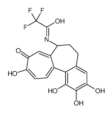 2,2,2-trifluoro-N-[(7S)-1,2,3,10-tetrahydroxy-9-oxo-6,7-dihydro-5H-benzo[a]heptalen-7-yl]acetamide Structure