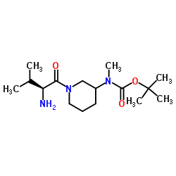 2-Methyl-2-propanyl methyl[1-(L-valyl)-3-piperidinyl]carbamate Structure