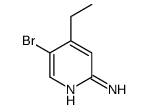 5-溴-4-乙基吡啶-2-胺结构式
