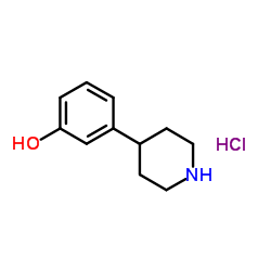 3-(4-Piperidinyl)phenol hydrochloride (1:1) Structure