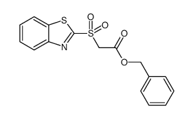 benzyl 2-(benzo[d]thiazol-2-ylsulfonyl)acetate结构式