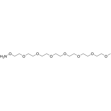 Aminooxy-PEG7-methane Structure