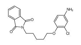 2-[5-(4-amino-2-chlorophenoxy)pentyl]isoindole-1,3-dione Structure