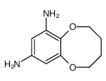 2,3,4,5-tetrahydro-1,6-benzodioxocine-7,9-diamine结构式