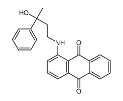 1-[(3-hydroxy-3-phenylbutyl)amino]anthracene-9,10-dione结构式