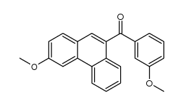 (3-methoxy-9-phenanthrenyl)(3-methoxyphenyl)methanone结构式