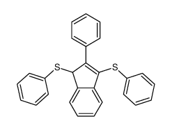 2-phenyl-1,3-bis(phenylsulfanyl)-1H-indene结构式