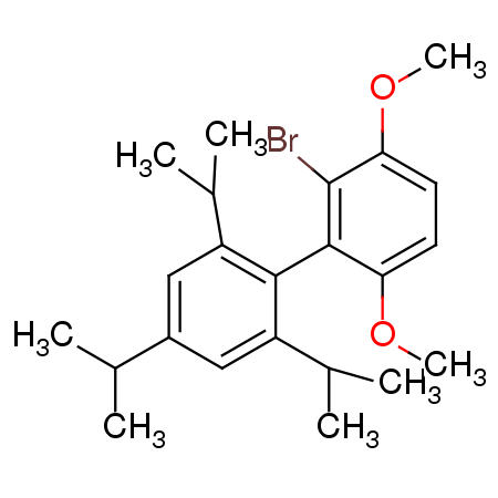 2-Bromo-2',4',6'-triisopropyl-3,6-dimethoxy-1,1'-biphenyl picture