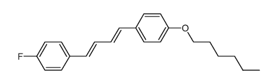 (E,E)-1-(4-fluorophenyl)-4-(4-hexyloxyphenyl)buta-1,3-diene Structure