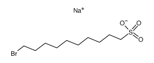 sodium 10-bromodecane sulfonate Structure