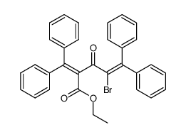 ethyl 4-bromo-2-(diphenylmethylene)-3-oxo-5,5-diphenyl-4-pentenoate Structure