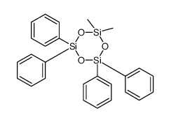 2,2-dimethyl-4,4,6,6-tetraphenyl-1,3,5,2,4,6-trioxatrisilinane结构式