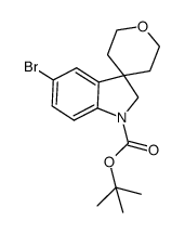 Tert-Butyl 5-Bromo-2,3,5,6-Tetrahydrospiro[Indoline-3,4-Pyran]-1-Carboxylate picture