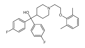 [1-[2-(2,6-dimethylphenoxy)ethyl]piperidin-4-yl]-bis(4-fluorophenyl)methanol Structure